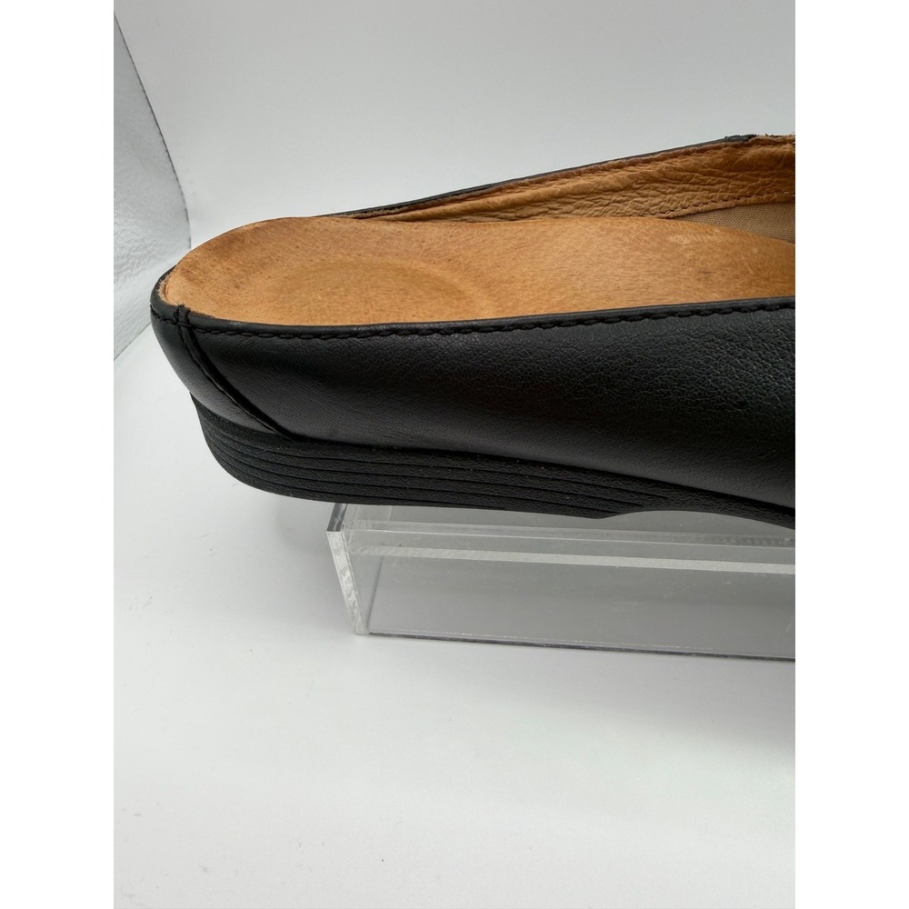 Dansko Lexie Flat Loafer Mule Womens Sz 40 , US 8.5 Shoes Black Leather Slip On - Picture 3 of 7